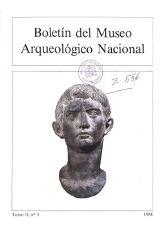 Boletín del Museo Arqueológico Nacional, tomo II, nº 1, 1984