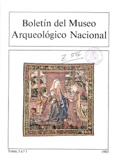 Boletín del Museo Arqueológico Nacional, tomo I, nº 1, 1983