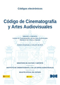 Código de cinematografía y artes audiovisuales 2023