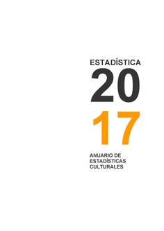 Anuario de estadísticas culturales 2017