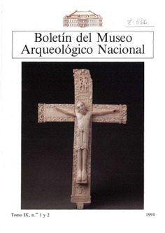 Boletín del Museo Arqueológico Nacional, tomo IX, nº 1 y 2, 1991