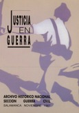 Justicia en guerra: jornadas sobre la Administración de Justicia