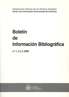 Boletín de Información Bibliográfica nº 1-2-3, 2000 