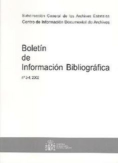 Boletín de Información Bibliográfica nº 3-4, 2002