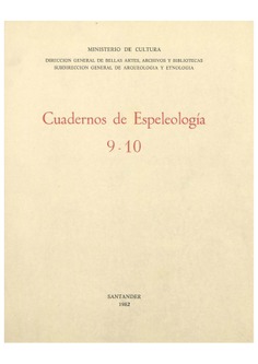 Cuadernos de Espeleología 9-10