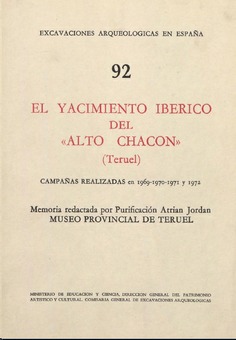 El yacimiento ibérico del "Alto Chacón" (Teruel)