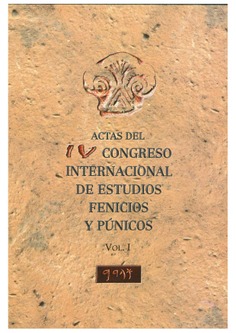 Actas del IV Congreso Internacional. Estudios fenicios y púnicos. Vol. I