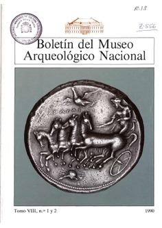 Boletín del Museo Arqueológico Nacional, tomo VIII, nº 1 y 2, 1990