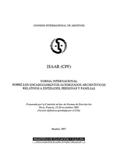 Norma ISAAR (CPF)