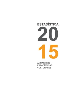 Anuario de estadísticas culturales 2015