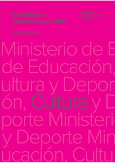 Catálogo de publicaciones del Ministerio de Cultura 2014