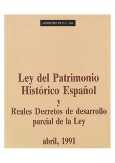 Ley del patrimonio histórico español (1991)