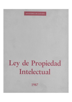 Ley de propiedad intelectual (1987)