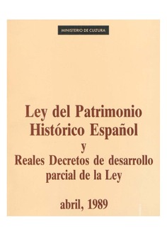 Ley del patrimonio histórico español (1989)