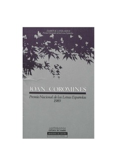 Joan Coromines: Premio Nacional de las Letras Españolas 1989