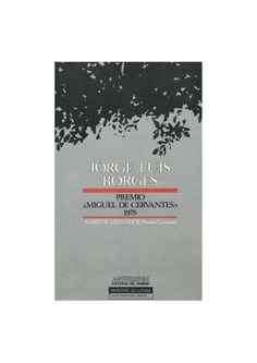 Jorge Luis Borges: Premio de Literatura en Lengua Castellana "Miguel de Cervantes" 1979