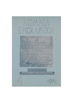 Hispania epigraphica 4