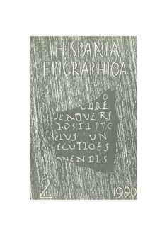 Hispania epigraphica 2