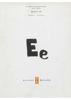 Letras de España (5ª feria del libro en Bogotá)