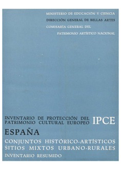 Inventario de Protección del Patrimonio Cultural Europeo. IPCE. España