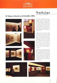Noticias-Museo Sefardí, nº 23, enero-diciembre 2004
