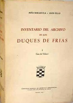 Archivo de los Duques de Frías. I Casa de Velasco