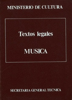 Música. Textos legales tomo II