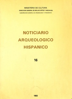 Noticiario arqueológico hispánico. Arqueología-tomo 16