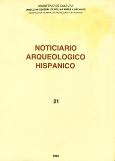 Noticiario arqueológico hispánico. Arqueología-tomo 21