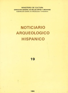Noticiario arqueológico hispánico. Arqueología-tomo 19