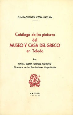 Catálogo de las pinturas del Museo y Casa del Greco en Toledo