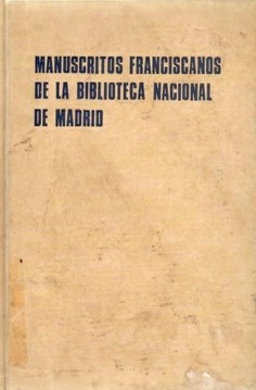 Manuscritos franciscanos de la Biblioteca Nacional de Madrid