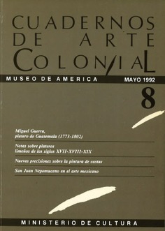 Cuadernos de arte colonial 8, mayo 1992