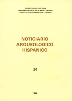 Noticiario arqueológico hispánico. Arqueología-tomo 20