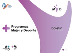 Boletín Programas Mujer y Deporte M y D (diciembre, 2012)