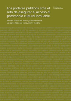 Los poderes públicos ante el reto de asegurar el acceso al patrimonio cultural inmueble